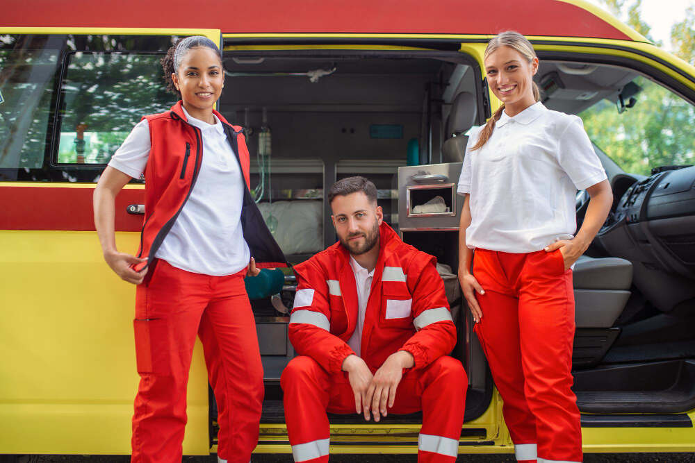 Spodnie fluo - niezbędny element ubioru ratownika medycznego